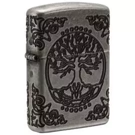 Зажигалка zippo armor с покрытием antique silver 29670