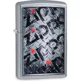 Зажигалка zippo diamond, с покрытием street chrome, 38x13x57 мм, 29838