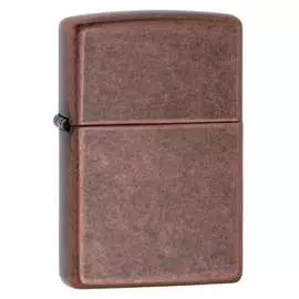 Зажигалка zippo с покрытием antique copper, медная 301fb