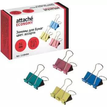Зажимы для бумаг Attache 1108494