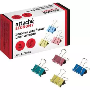 Зажимы для бумаг Attache 1108491