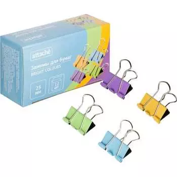 Зажимы для бумаг Attache