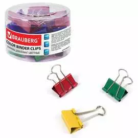 Зажимы для бумаг BRAUBERG 221127