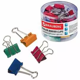 Зажимы для бумаг BRAUBERG 221128