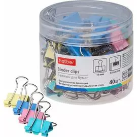 Зажимы для бумаг Hatber