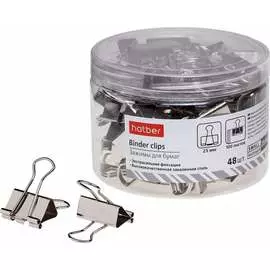 Зажимы для бумаг Hatber 059165