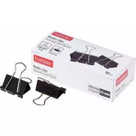 Зажимы для бумаг Hatber 059108