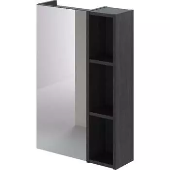 Зеркальный шкаф IKA alta 50 500x160x750 Морское дерево Карбон 4657792952268