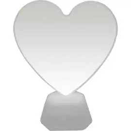 Зеркальный светодиодный ночник OGM сердце NL-06