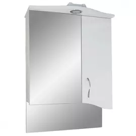 Зеркало doratiz катрин 50 правое, с подсветкой, белый, со шкафчиком 2711.093