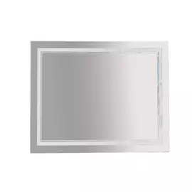 Зеркало misty 2 неон led 1000х800 клавишный выключатель двойная подсветка п-нео10080-2прквдвп