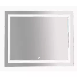 Зеркало misty 2 неон led 1000х800 сенсор на зеркале двойная подсветка п-нео10080-2прснздвп