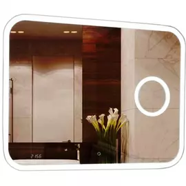Зеркало misty с увеличительным зеркалом стайл "b 135" 1000x700 часами злп256