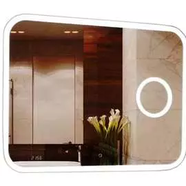 Зеркало misty стайл "b 135" с увеличительным зеркалом, часами 800x600 злп429