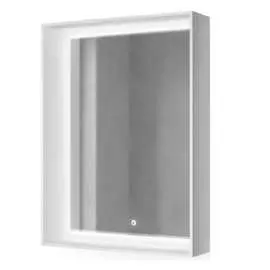 Зеркало raval frame 75 белое с подсветкой сенсор fra.02.75/w