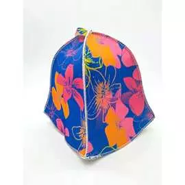 Женская шапка для бани Бацькина баня Магия цветов 10911