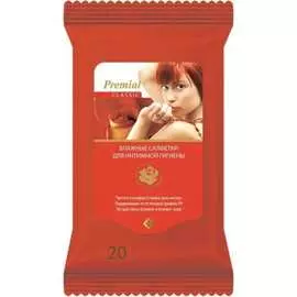 Женские влажные салфетки для интимной гигиены Premial