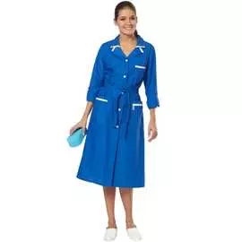 Женский халат авангард-спецодежда уют васильковый/белый, р-р 88-92, рост 170-176 80992