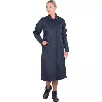 Женский кислотостойкий халат ГК Спецобъединение темно-синий Хал 009/112/158