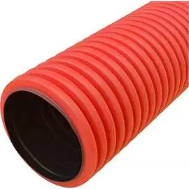 Жесткая гофрированная двустенная труба ПНД Промрукав PR15.0069