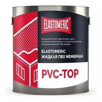 Жидкая пвх-мембрана Elastomeric Systems Elastomeric pvc-top Systems финиш 3 кг, белая 201002