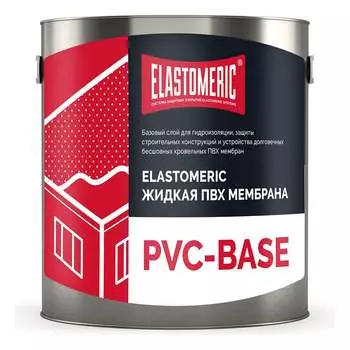 Жидкая пвх-мембрана Elastomeric Systems 3 кг, серая, elastomeric pvc-base 201004