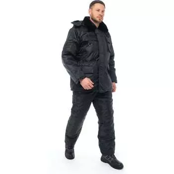 Зимний костюм Охранника Спрут черный, р. 60-62/120-124, рост 170-176 104364