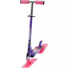 Зимний самокат-снегокат GRAFFITI