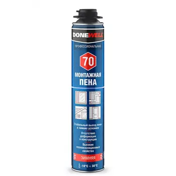 Зимняя полиуретановая монтажная пена DONEWELL ПРОФ DONEWELL 70 DPP10W70