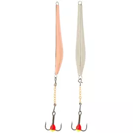 Зимняя вертикальная блесна Lucky John DOUBLE BLADE LJDD65-CS