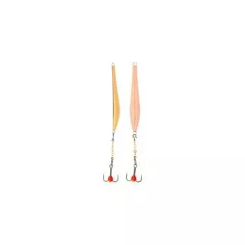 Зимняя вертикальная блесна Lucky John DOUBLE BLADE LJDD45-GC