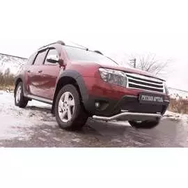 Зимняя заглушка переднего бампера для Renault Duster 2010- г.в. Русская Артель