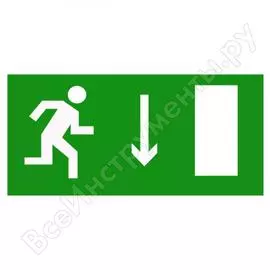 Знак безопасности белый свет bl-3015.e09 "указатель двери эвакуационного выхода (прав.)" a12538