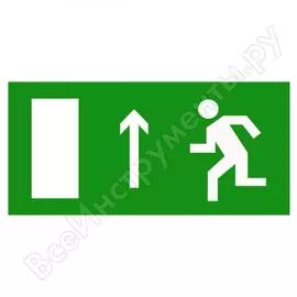 Знак безопасности белый свет bl-3015.e12 "направление к эвакуационному выходу прямо (лев.)" a12539