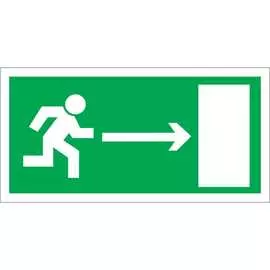 Знак Стандарт Знак Направление к эвакуационному выходу Е03 направо 00-00023651