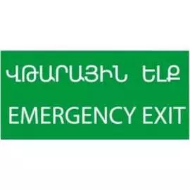 Знак TDM ELECTRIC ЗАПАСНЫЙ ВЫХОД, SQ0817-0075