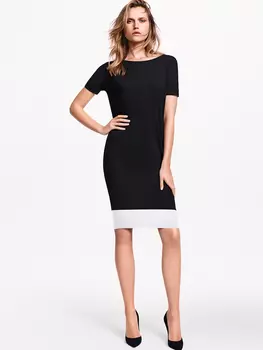 pure cut colorblock dress