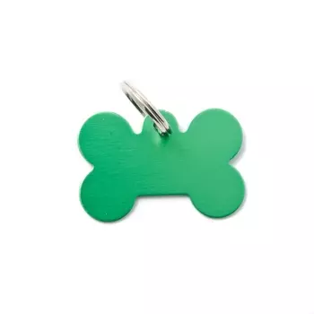 Адресник My Family basic Косточка зеленый маленький