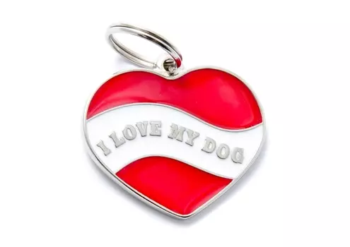 Адресник My Family charms Сердце цветной средний