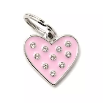 Адресник My Family chic Сердце розовый средний