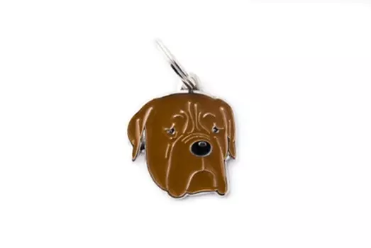 Адресник My Family colors Бордоский дог цветной средний