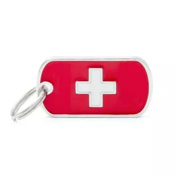 Адресник My Family flags Флаг Швейцария цветной