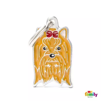 Адресник My Family friends Йоркширский терьер цветной 2,9x2 см