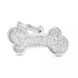 Адресник My Family shine Косточка большой металлик