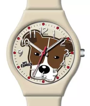 Часы My Family colors Питбуль бежевый