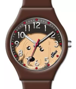Часы My Family colors Золотой ретривер коричневый