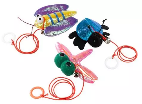 Дразнилка для кошек Ferplast PA 5025 игрушки из радужной ткани 10х9х4 см