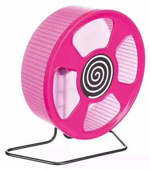 Игрушка Trixie Колесо для грызунов на подставке пластик 6,3 см