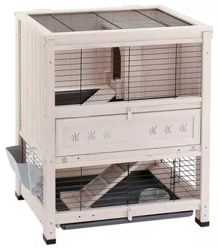 Клетка для грызунов Ferplast COTTAGE MINI для содержания кроликов на улице бежевый 78,5x59,5x94 см