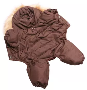 Комбинезон для собак Lion Winter LP039 спинка 20 см унисекс коричневый xs